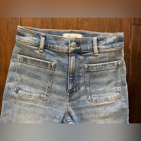 NWT Madewell The Emmett Wide-Leg Full Length Jean Patch Pocket Edition Size 24 - Picture 6 of 9